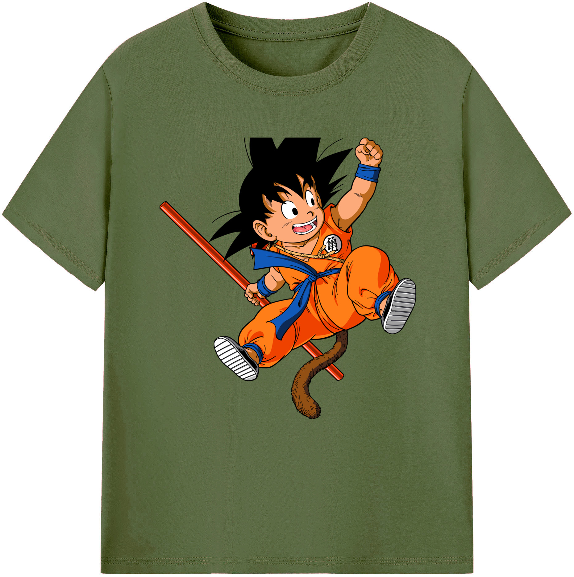 （画像用） ドラゴンボール 孫悟空（そん ごくう）Son Goku カカロット DRAGON BALL Kakarotto 綿100％半袖Tシャツ（フロントプリント）